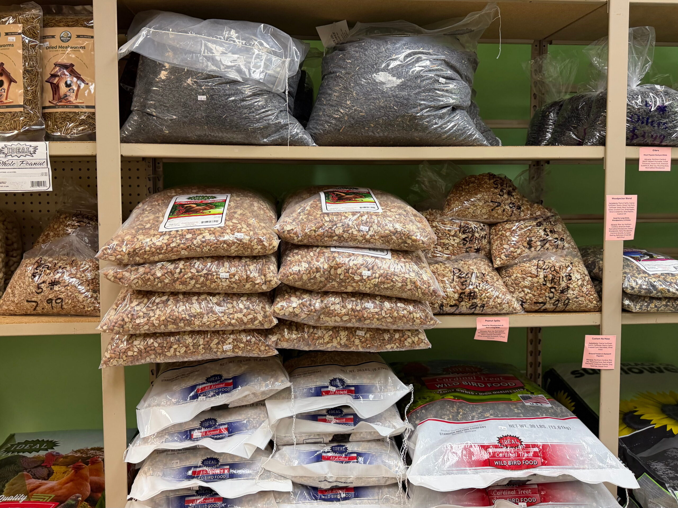 Peanut and black oilers shelf